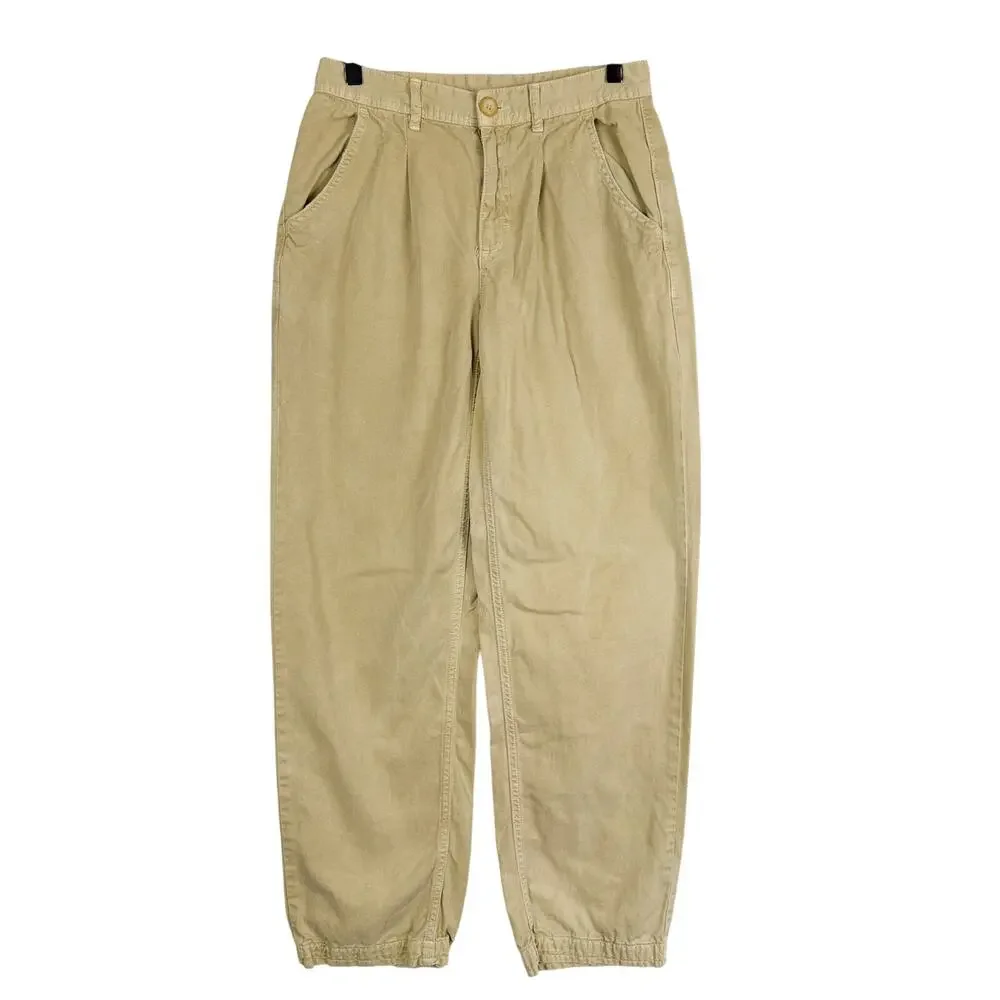 Free People Cya Later Skate Trouser Pleated Pants Beige 29L - 0